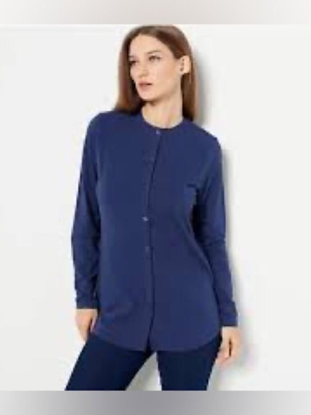 Denim & Co. Essentials Jersey Button-Front Cardigan